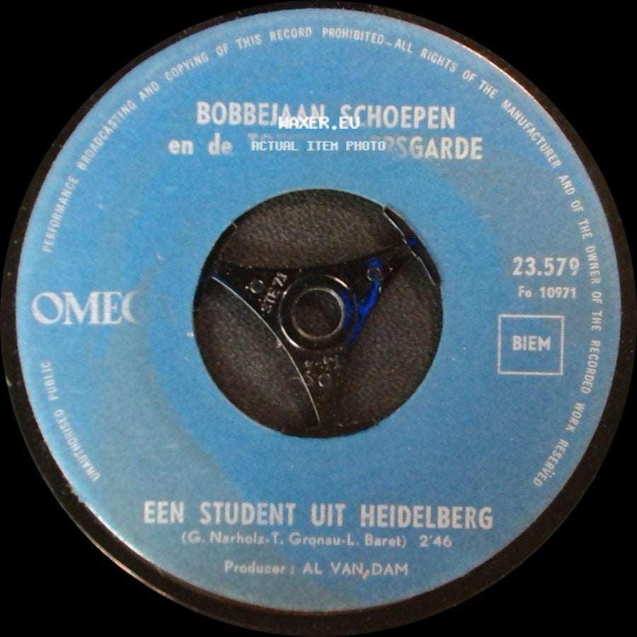 Bobbejaan Schoepen En De Toppersgarsgarde - Een Student Uit Heidelberg / Unknown Title B side A