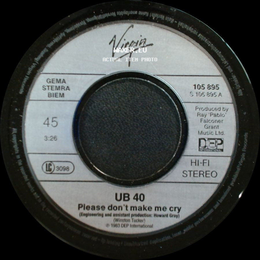 Ub 40 - Please Don't Make Me Cry / Keep On Moving side A