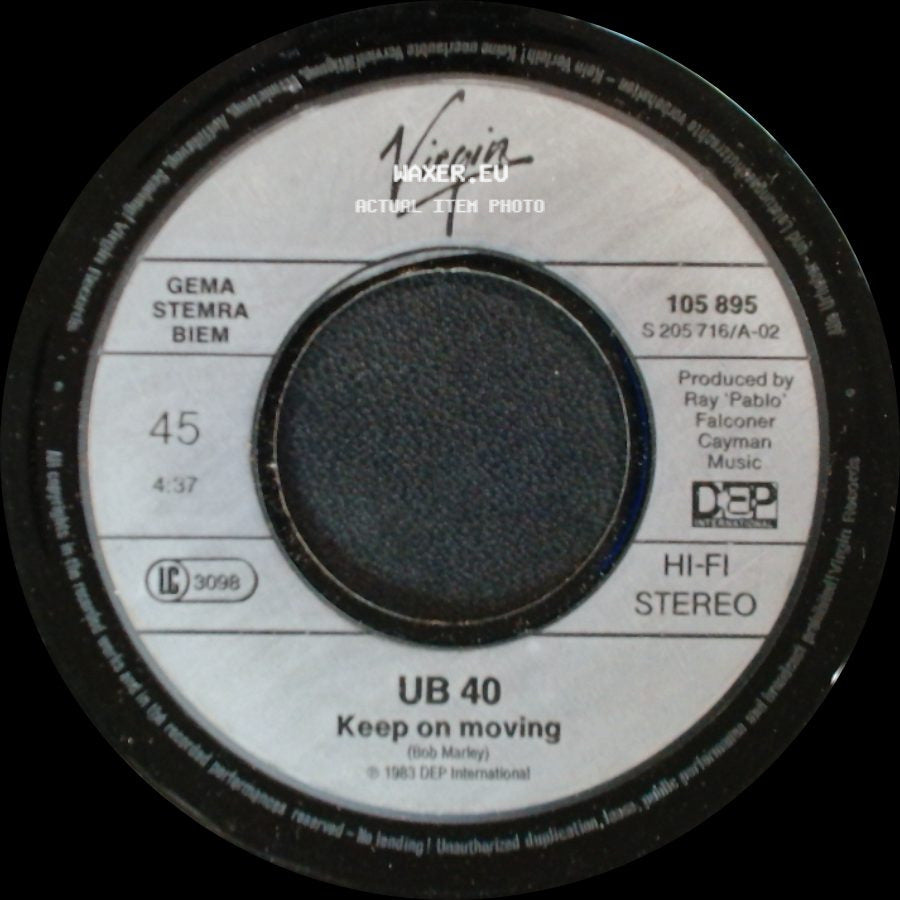 Ub 40 - Please Don't Make Me Cry / Keep On Moving side B