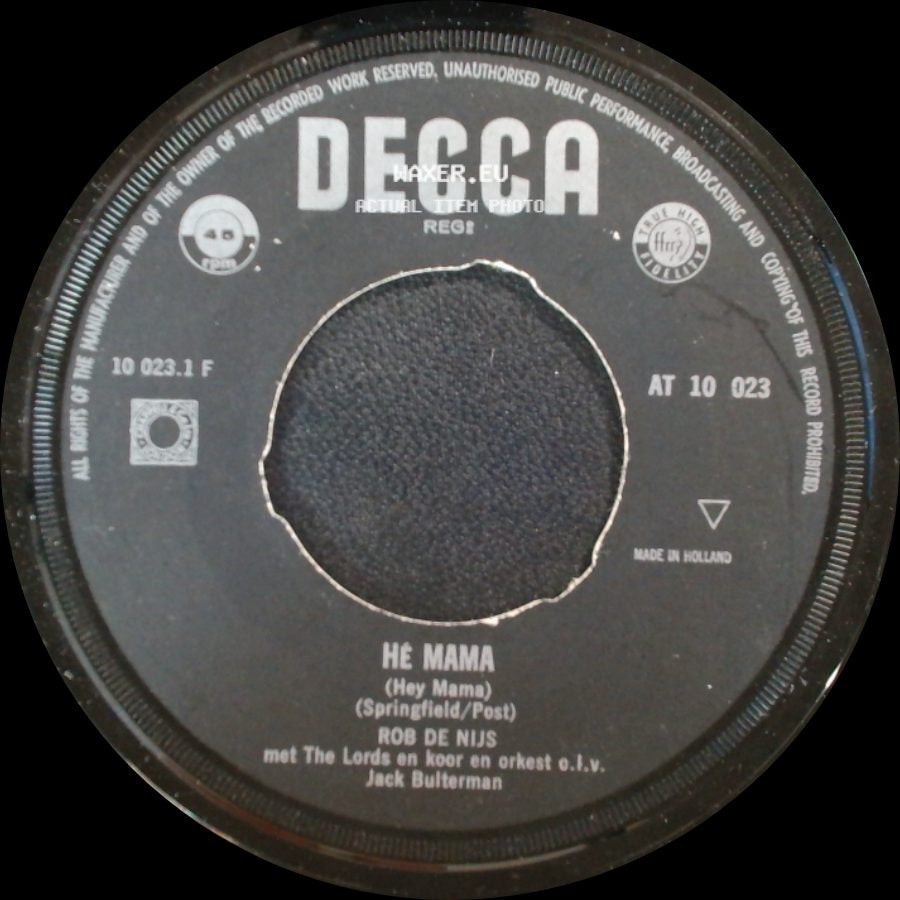 Rob De Nijs - Afscheid / Hé Mama side B