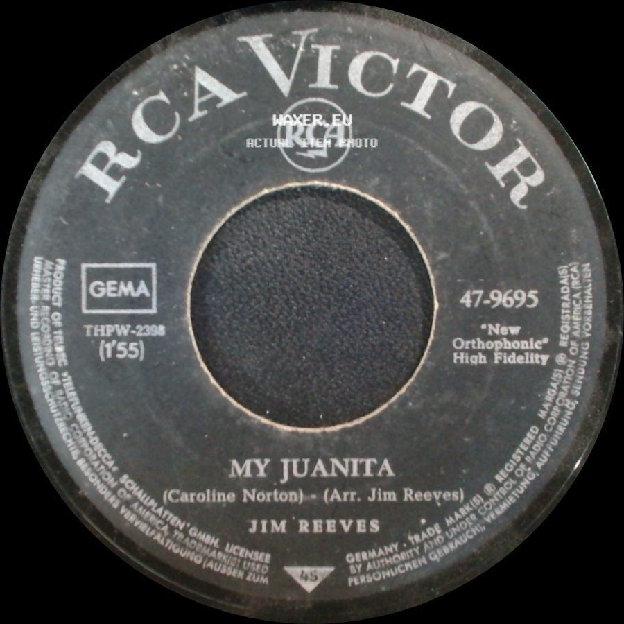 Jim Reeves - My Juanita / Distant Drums side A