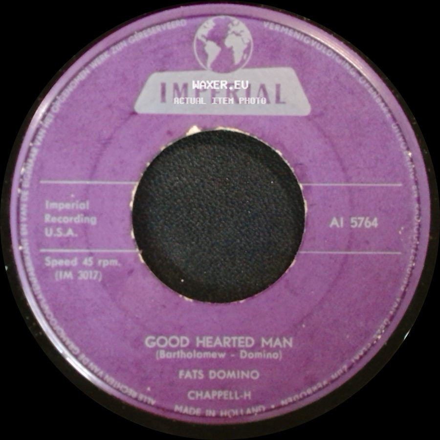 Fats Domino - Good Hearted Man / Let The Four Winds Blow side A