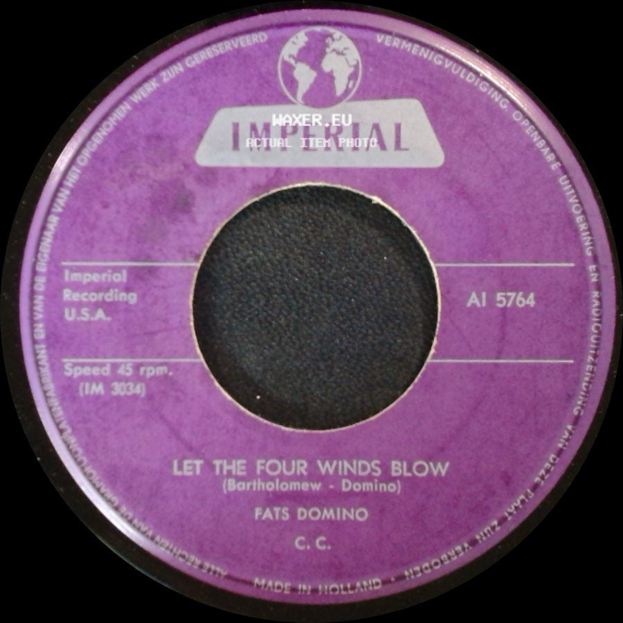 Fats Domino - Good Hearted Man / Let The Four Winds Blow side B
