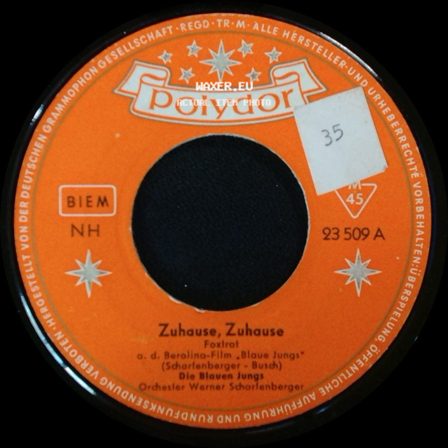 Die Blauen Jungs - Ich Komm' Zu Dir Zurück / Zuhause, Zuhause side B