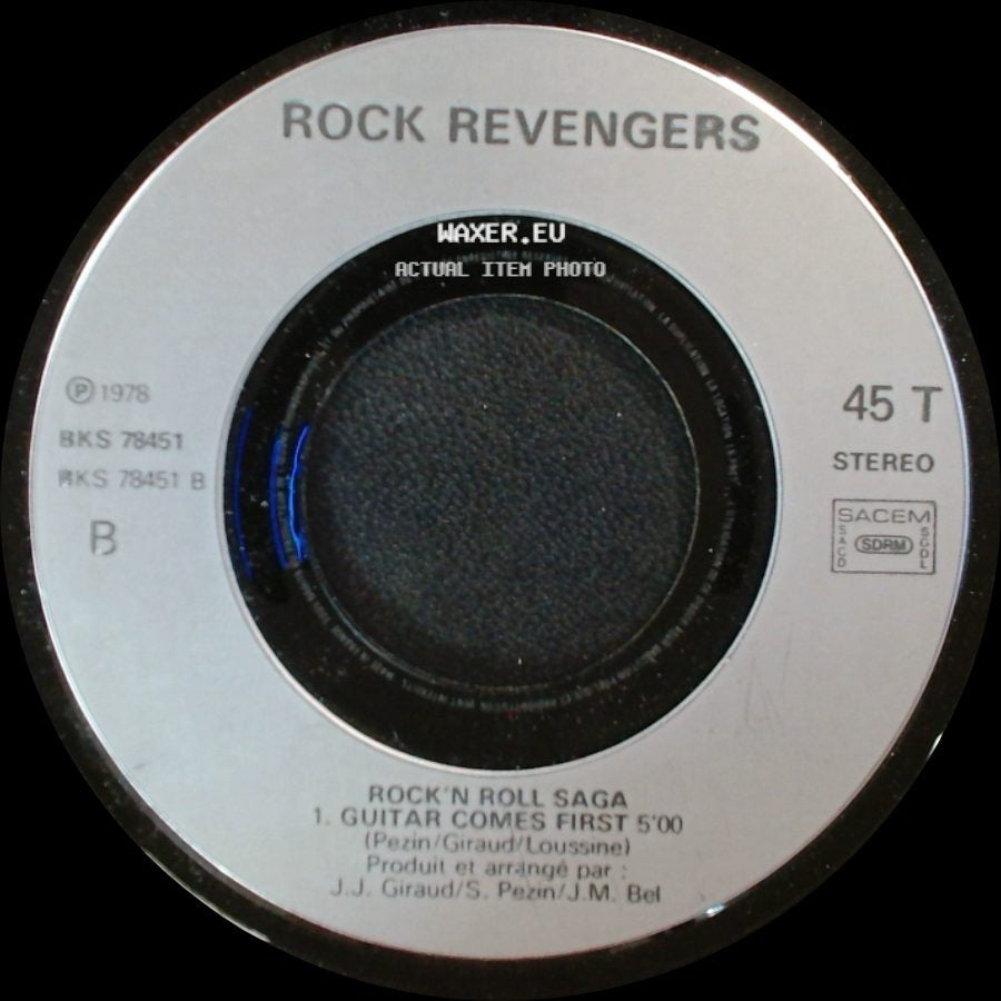 Rock Revengers - Rock'n Roll Saga 1. Guitar Comes First / Unknown Title B side A