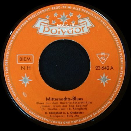 B. Kämpfert U.S. Orchester - Ducky / Mitternachts-Blues side B