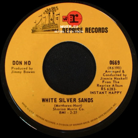 Don Ho - Instant Happy / White Silver Sands side B