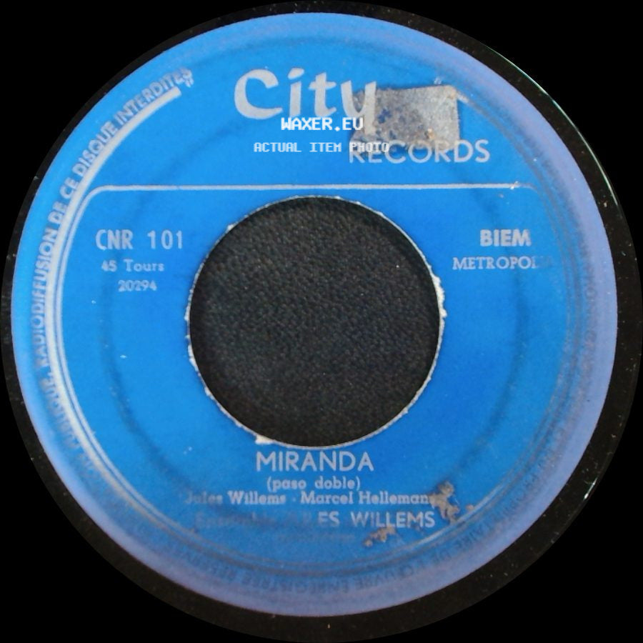 Charles Willems / Ensemble Jules Willems - Miranda (Paso Doble) / Roeland Walzer side A
