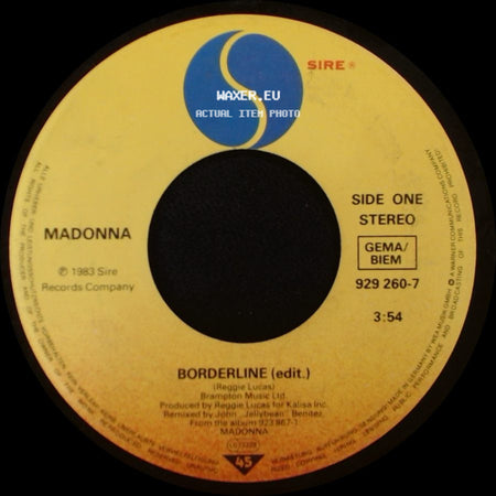 Madonna - Borderline (Edit.) / Physical Attraction side A