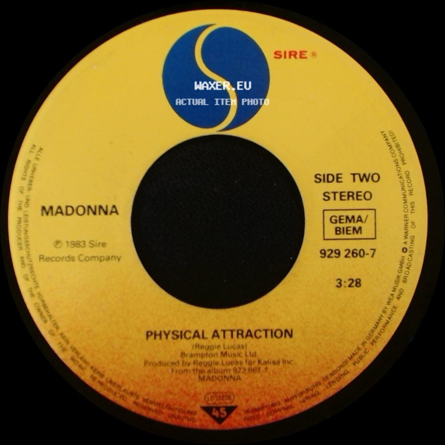 Madonna - Borderline (Edit.) / Physical Attraction side B