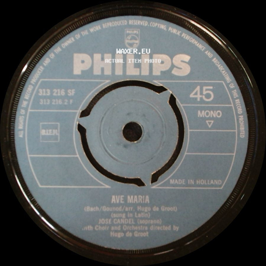 Jose Candel - Ave Maria / Nun's Chorus From "Casanova" side A