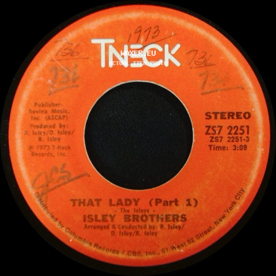 Isley Brothers - That Lady (Part 1) / That Lady (Part 2) side A
