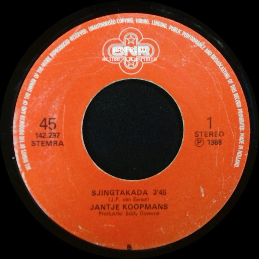 Jantje Koopmans - Op Die Zee / Sjingtakada side B