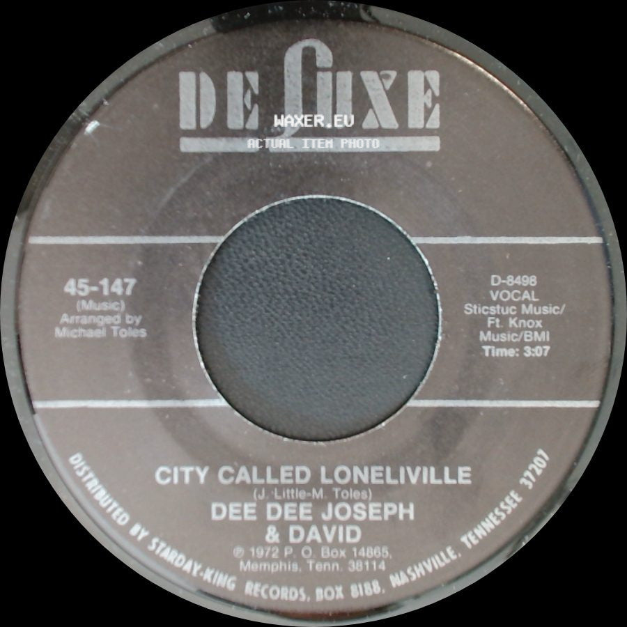 Dee Dee Joseph & David - City Called Loneliville / Devil Made Me Do It side A