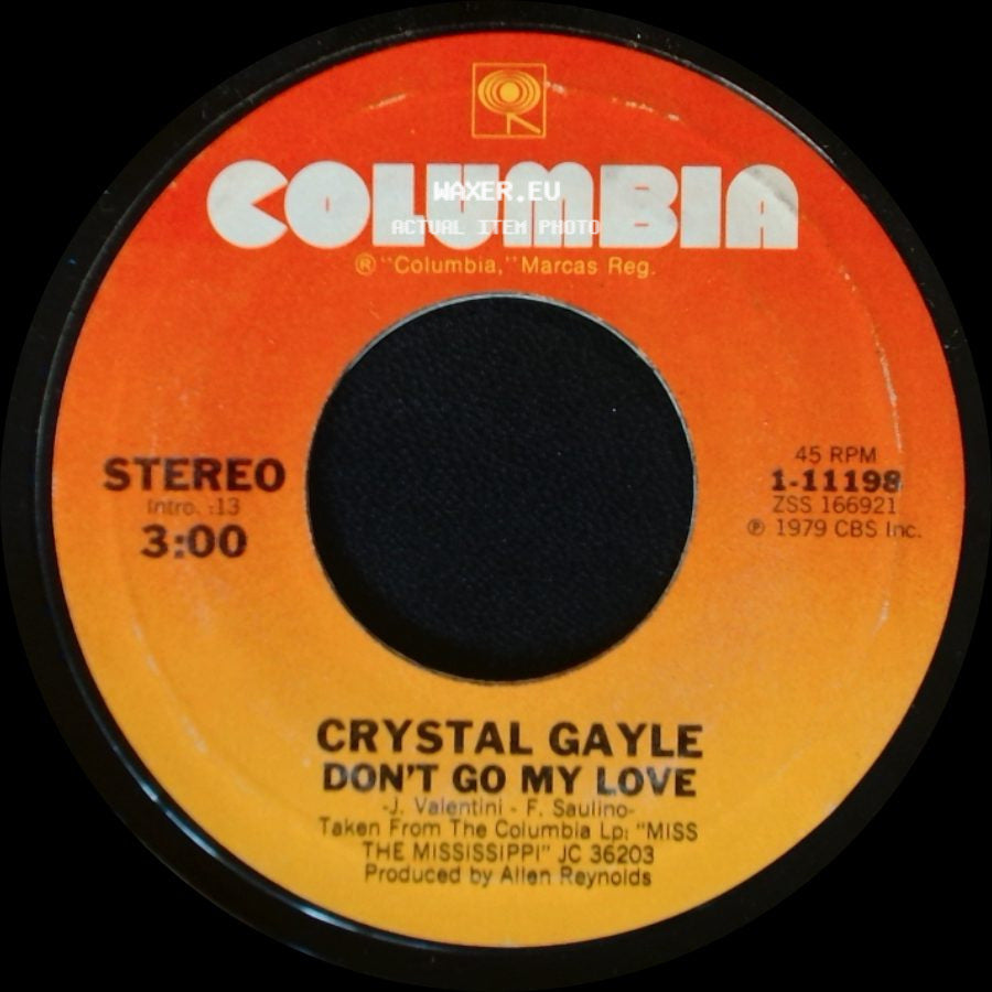 Crystal Gayle - Don't Go My Love / It's Like We Never Said Goodbye side A