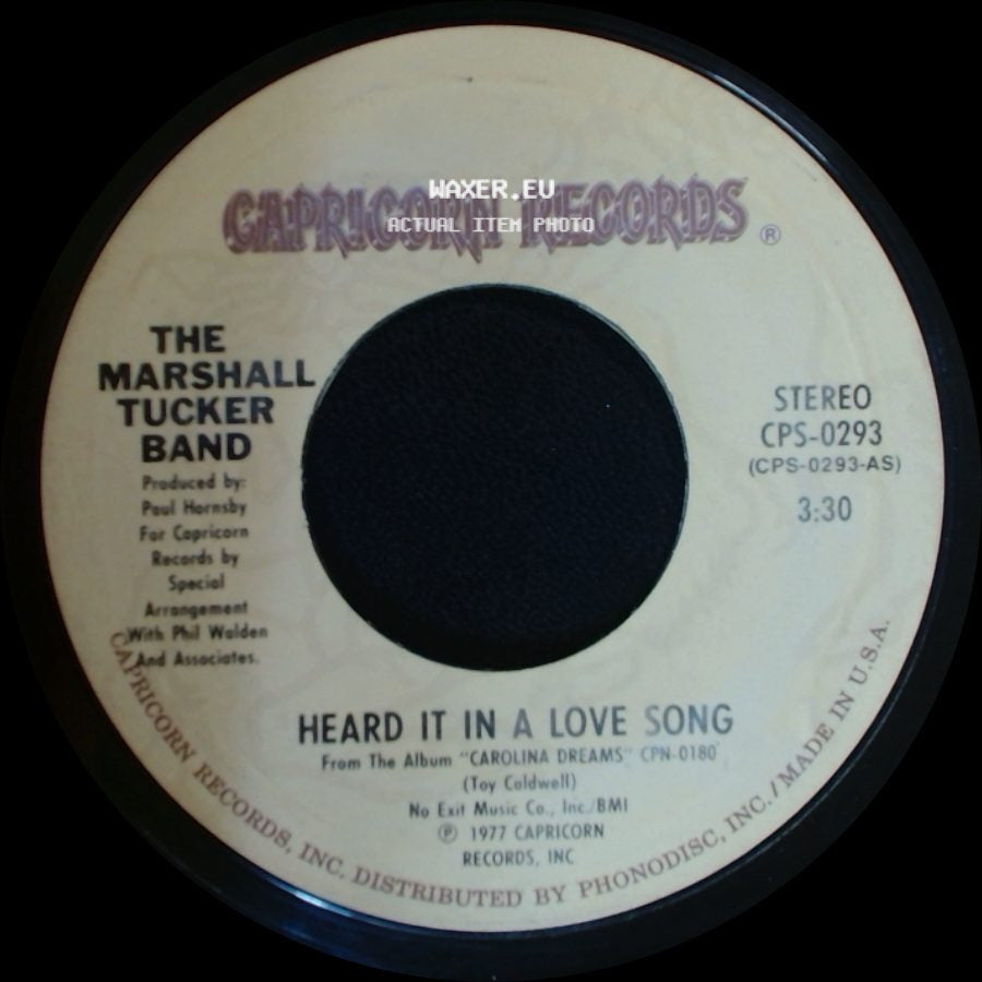 The Marshall Tucker Band - Searchin' For A Rainbow / Heard It In A Love Song side B