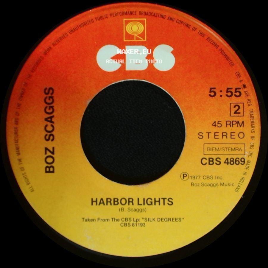 Boz Scaggs - Harbor Lights / What Can I Say side A