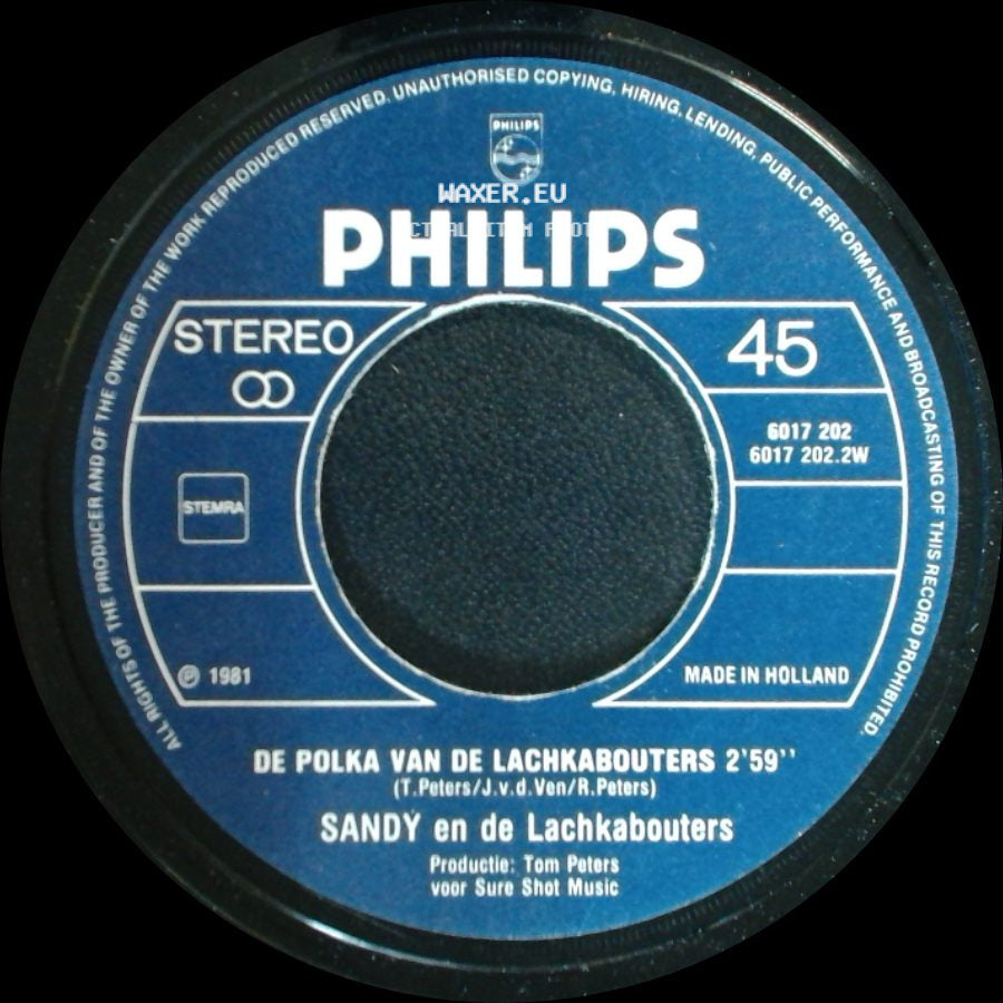 Sandy En De Lachkabouters - Wij Zijn De Lachkabouters / De Polka Van De Lachkabouters side B