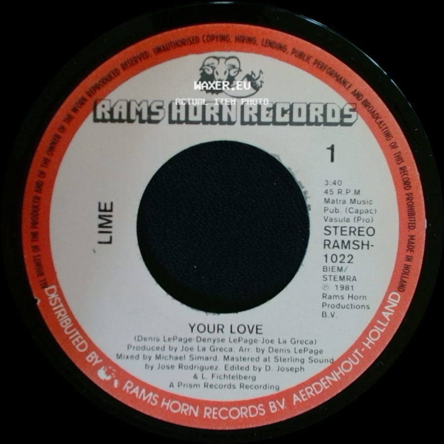 Lime - Your Love / Your Love side A