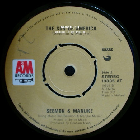 Seemon & Marijke - I Saw You / The Son Of America side B