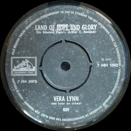 Vera Lynn - Land Of Hope And Glory / From The Time You Say Goodbye (The Parting Song) side A