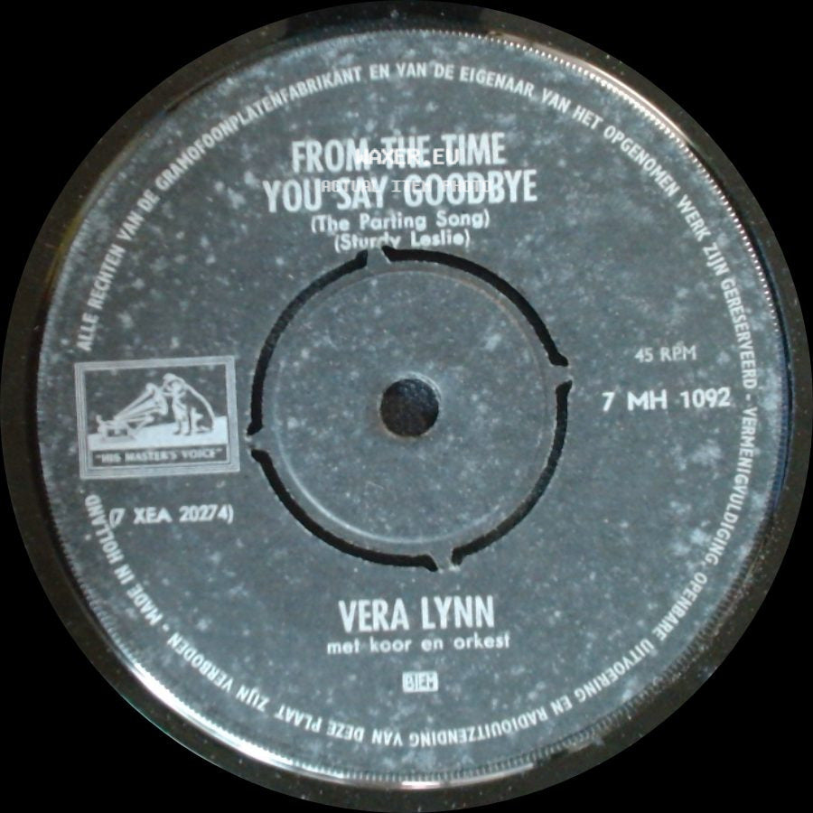 Vera Lynn - Land Of Hope And Glory / From The Time You Say Goodbye (The Parting Song) side B