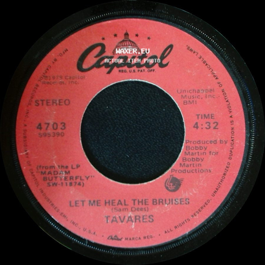 Tavares - Straight From The Heart / Let Me Heal The Bruises side B