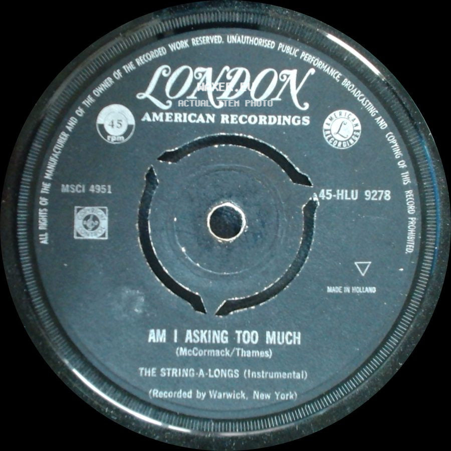 The String-A-Longs - Wheels / Am I Asking Too Much side B
