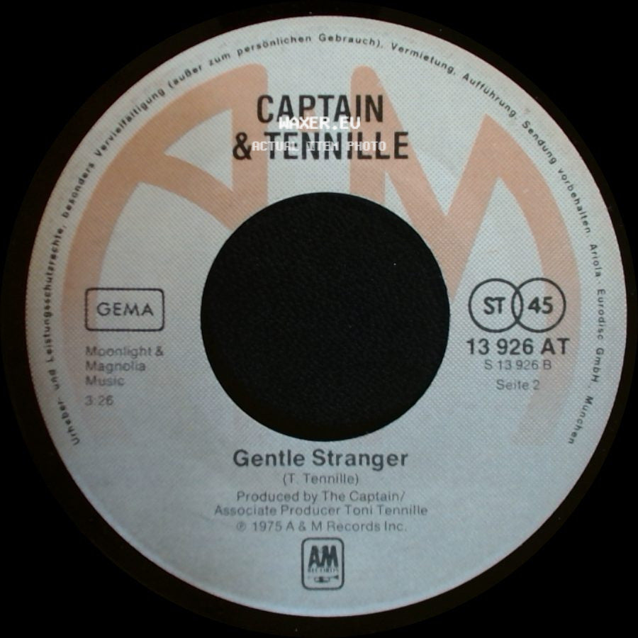 Captain & Tennille - Gentle Stranger / Love Will Keep Us Together side A