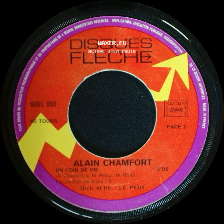 Alain Chamfort - Un Coin De Vie / Madona, Madona side A