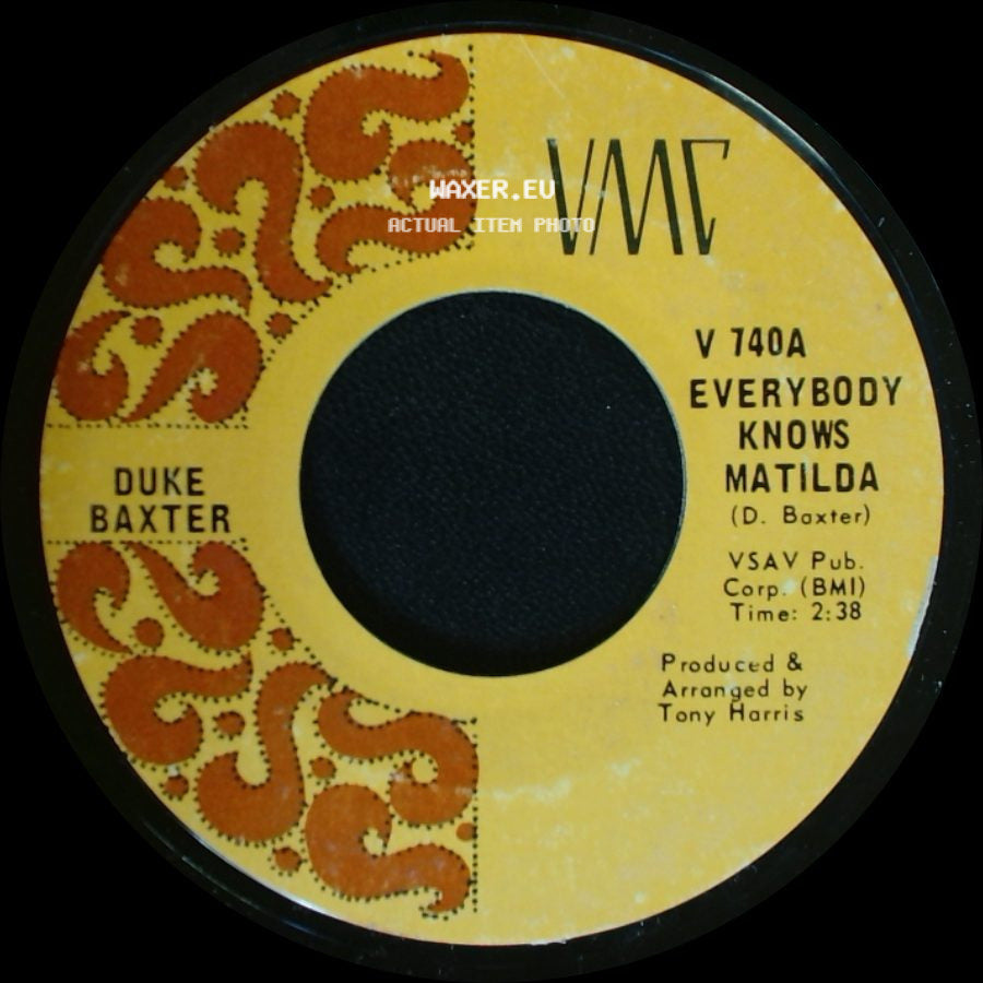 Duke Baxter - I Ain't No School Boy / Everybody Knows Matilda side B