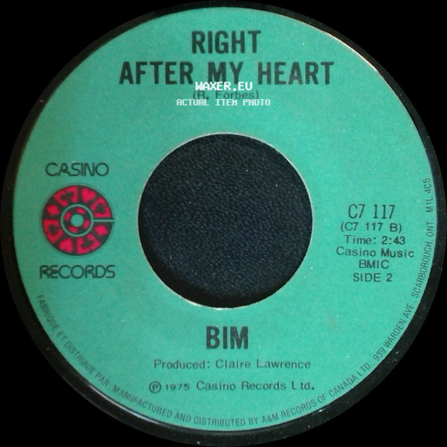 Bim - Fly Back North / Right After My Heart side B