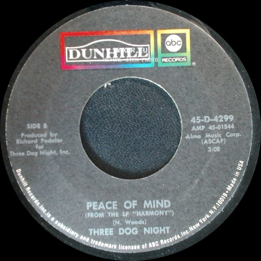 Three Dog Night - Never Been To Spain / Peace Of Mind side B