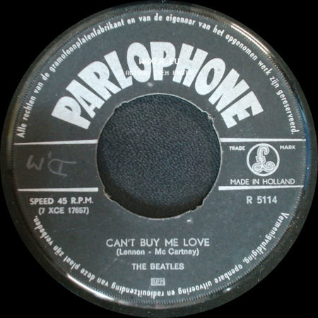 The Beatles - You Can't Do That / Can't Buy Me Love side B