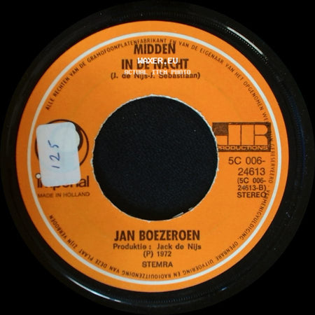 Jan Boezeroen - Midden In De Nacht / Oei Oei side A