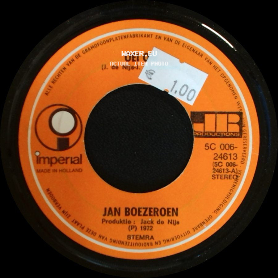 Jan Boezeroen - Midden In De Nacht / Oei Oei side B