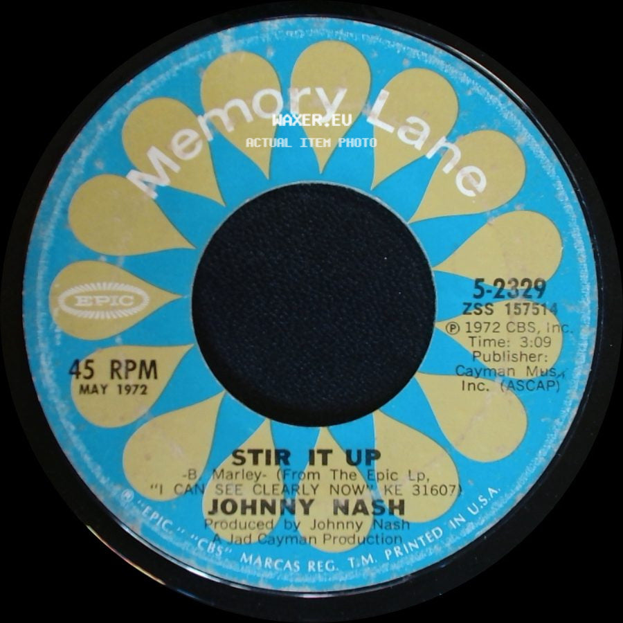 Johnny Nash - Stir It Up / I Can See Clearly Now side A