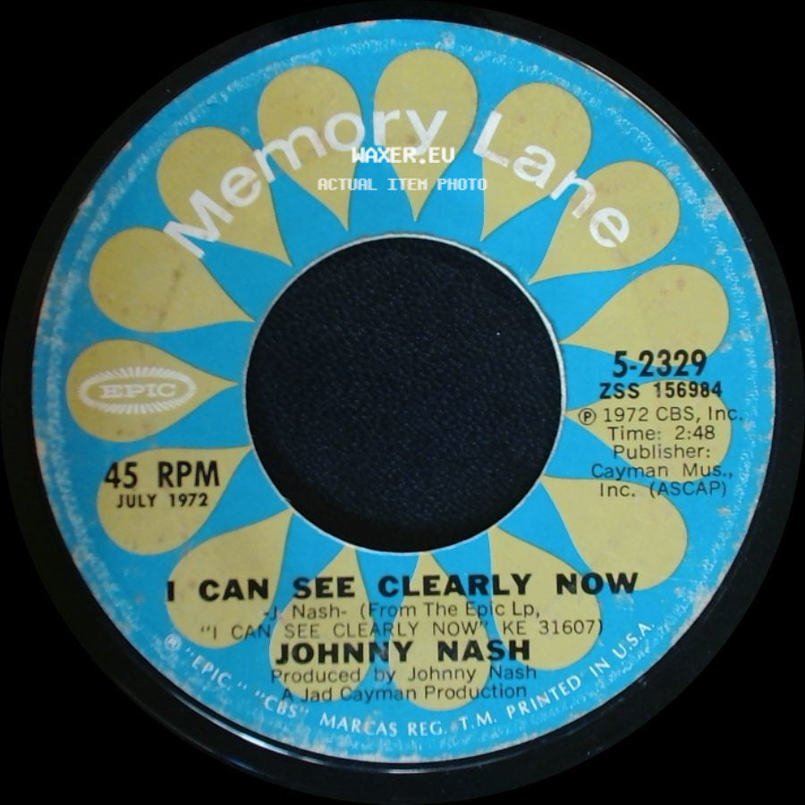 Johnny Nash - Stir It Up / I Can See Clearly Now side B