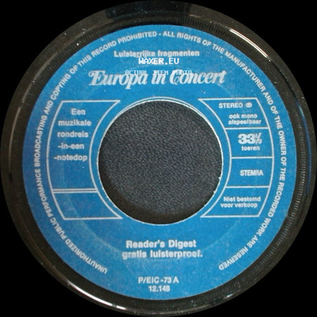 Unknown Artist - Unknown Title A / Europa In Concert side B
