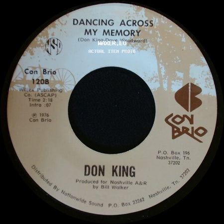 Don King - Dancing Across My Memory / She's The Girl Of My Dreams side A