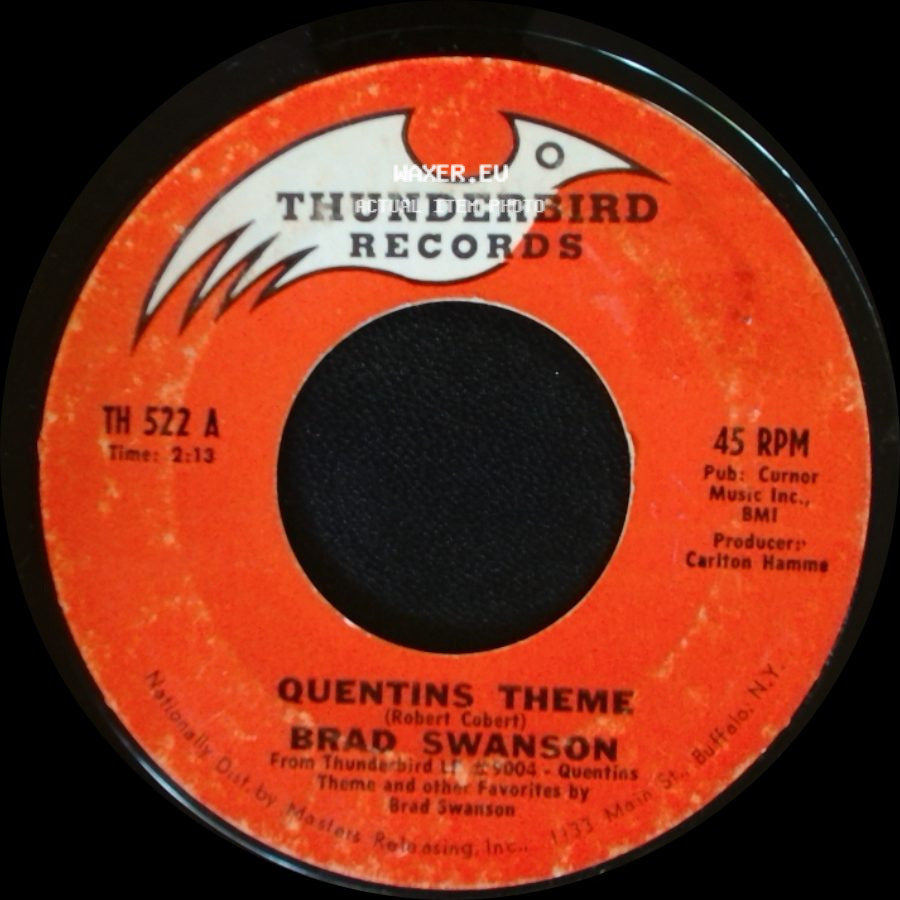 Brad Swanson - Sweet Georgia Brown / Quentins Theme side B