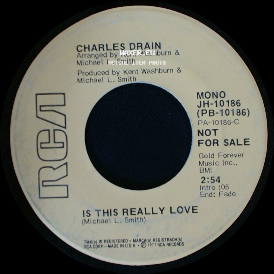 Charles Drain - Is This Really Love / Is This Really Love side A