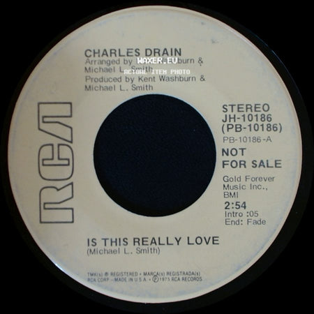 Charles Drain - Is This Really Love / Is This Really Love side B