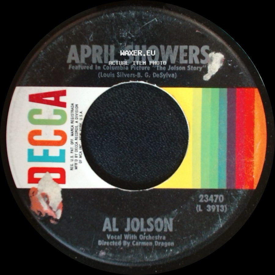 Al Jolson - April Showers / Swanee side A