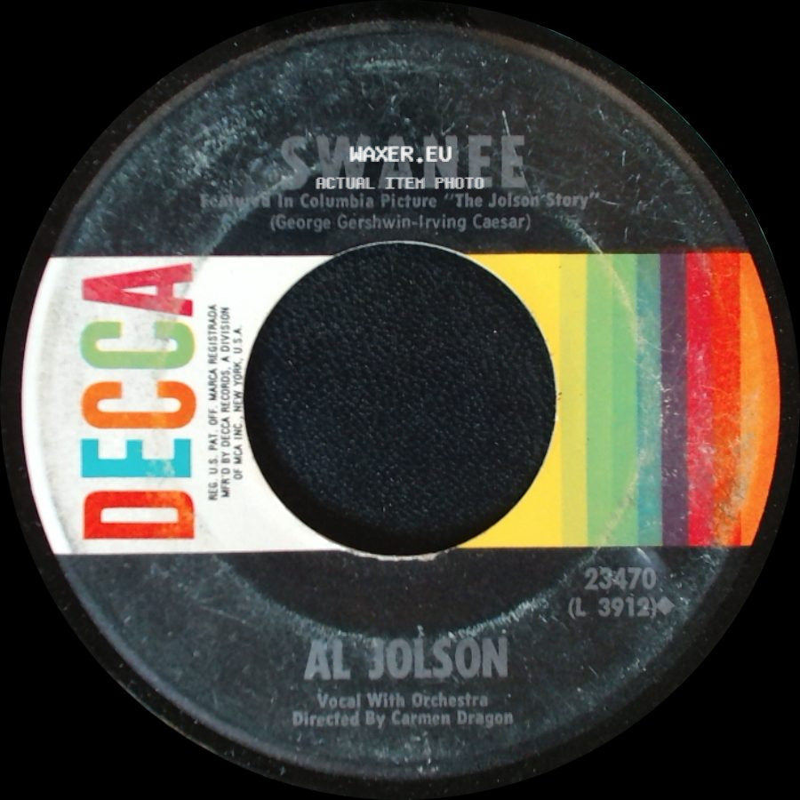 Al Jolson - April Showers / Swanee side B