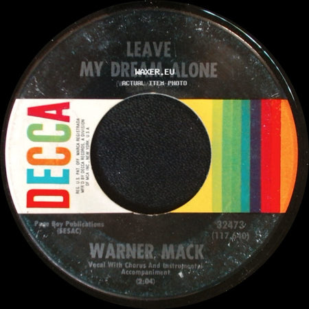 Warner Mack - You're Always Turnin' Up Again (And I'm Always Fallin' Down) / Leave My Dream Alone side B