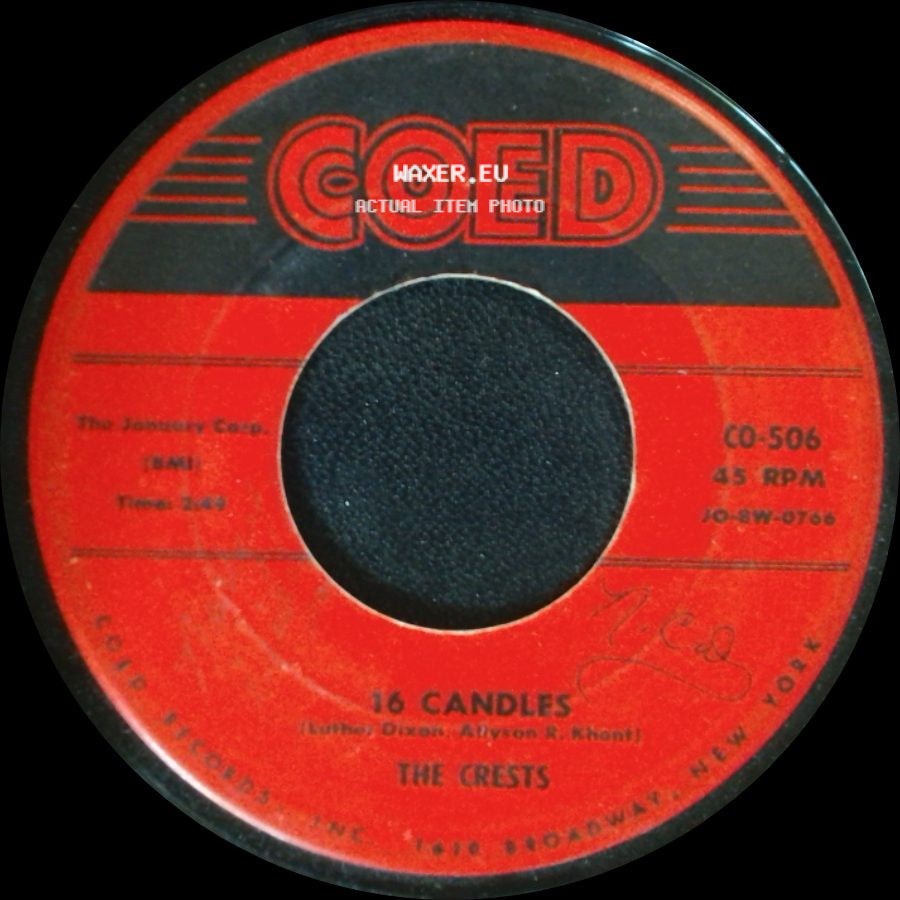 The Crests - 16 Candles / Beside You side A
