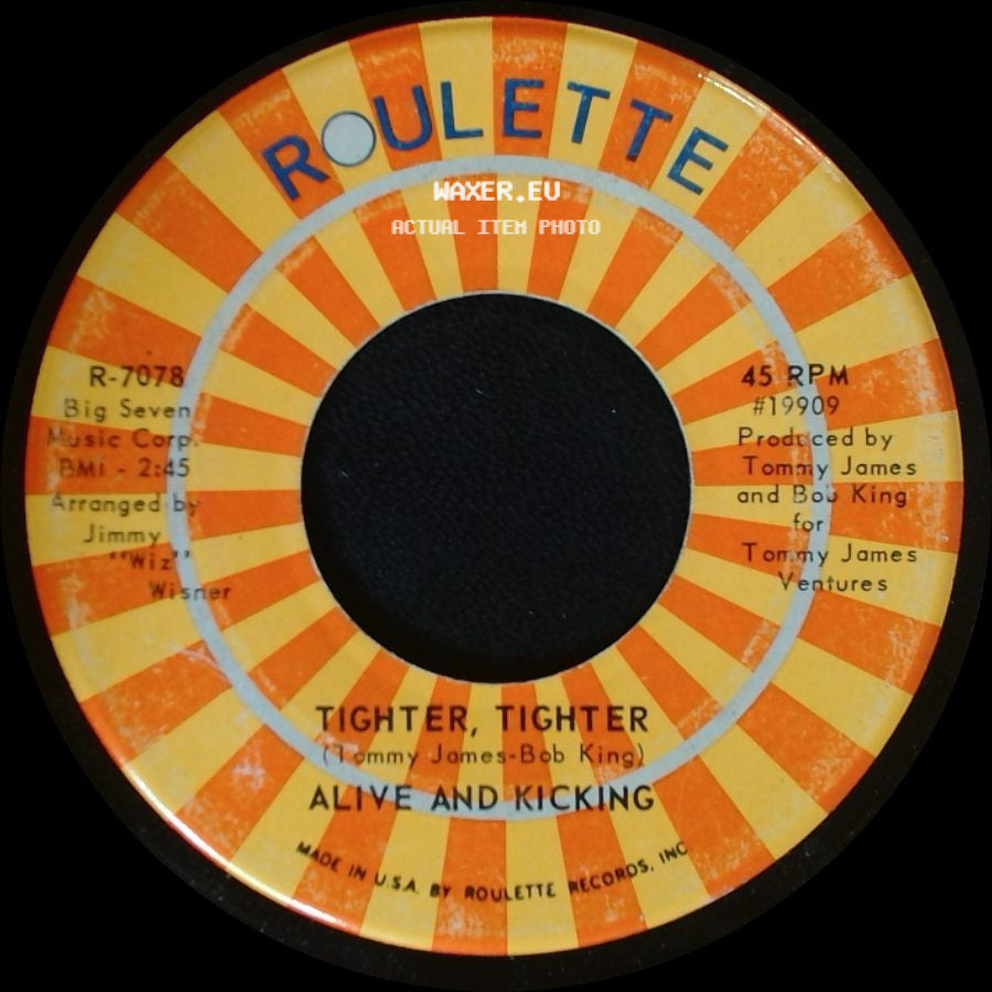Alive And Kicking - Tighter, Tighter / Sunday Morning side A