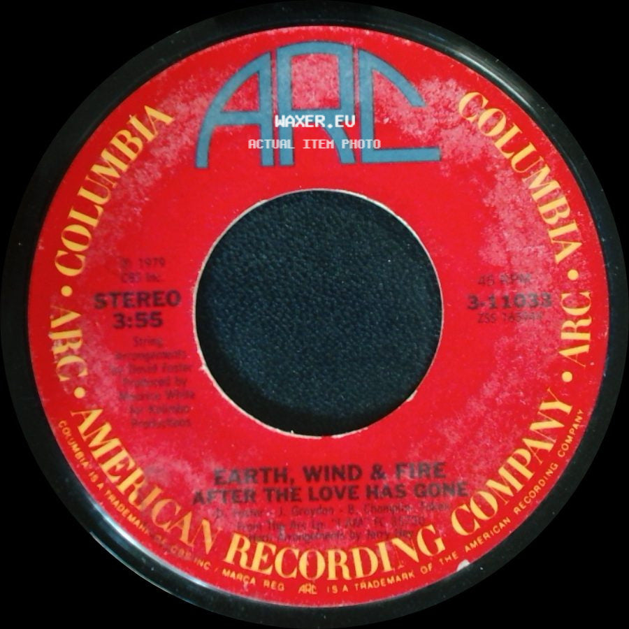 Earth, Wind & Fire - After The Love Has Gone / Rock That side A