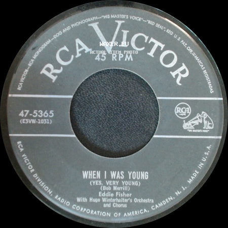 Eddie Fisher - With These Hands / When I Was Young (Yes, Very Young) side B